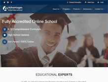 Tablet Screenshot of advantagesschool.com